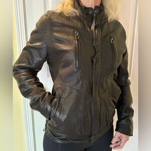 Women's Black Leather Jacket